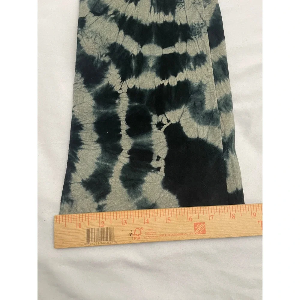 Vintage Wilsons Leather Maxima Flare Pants Womens 2 Black Tie Dye Bell Bottoms